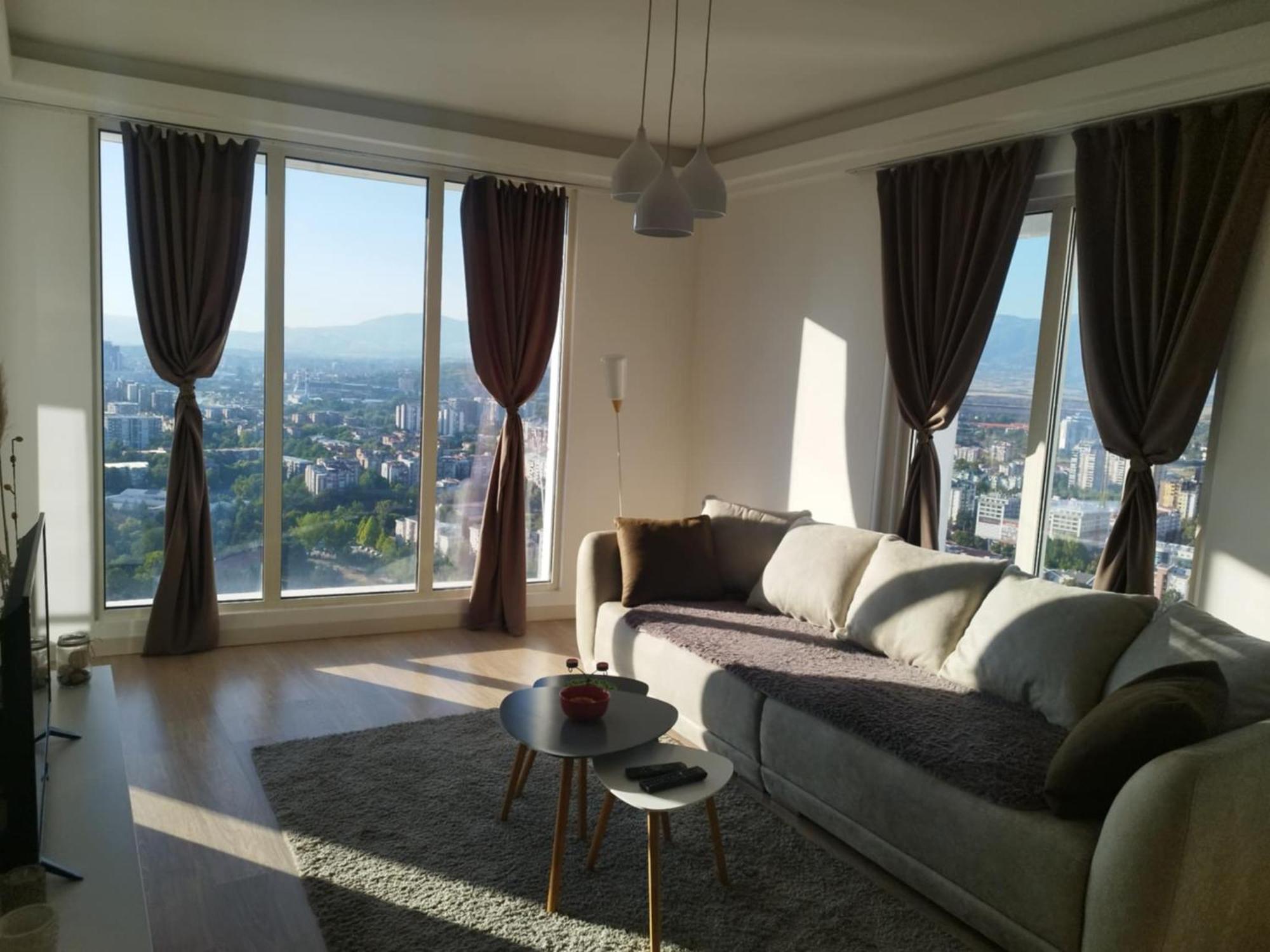 Skopje Sky City 19Th Floor Twin & 12Th Floor & 25Th & 33 Floor Apartments & With Pool & Spa & Gym & Parking Included In Price Eksteriør bilde